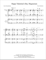 Happy Valentine's Day, Magnesium SATB choral sheet music cover
